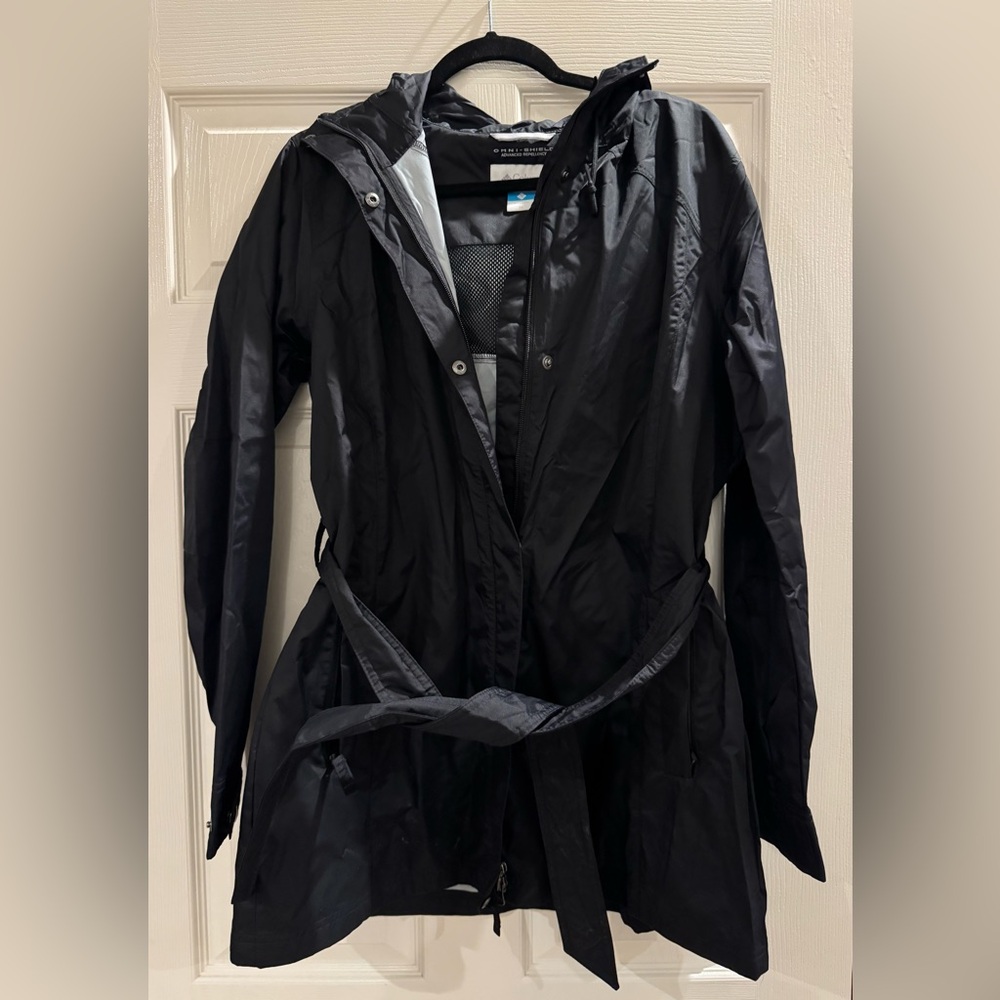 Columbia Rain Jacket with Belted Waist